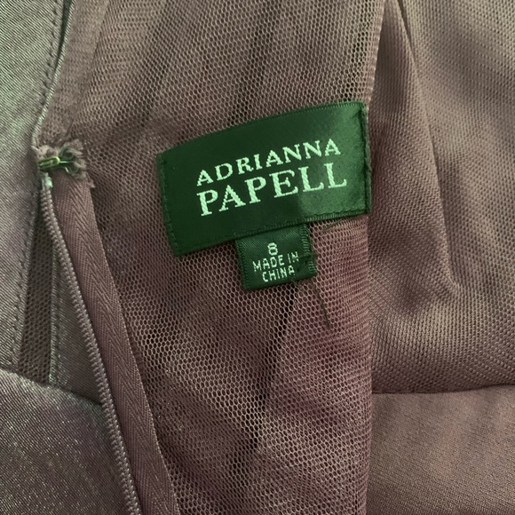 Dress Adrianna Papell size 8 color Purple. - Picture 3 of 3